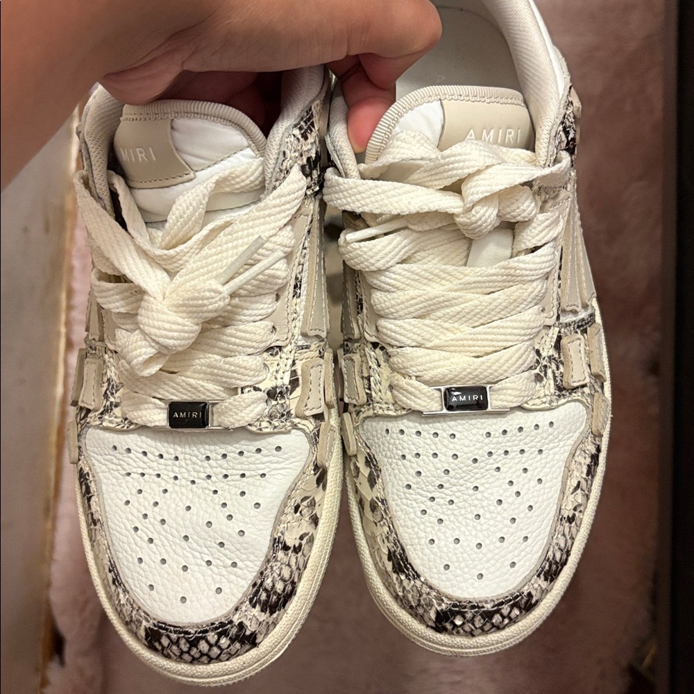 Amiri Alabaster Cream Sneakers View 2